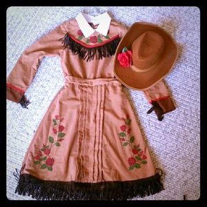 Cowgirl costume with matching Hat